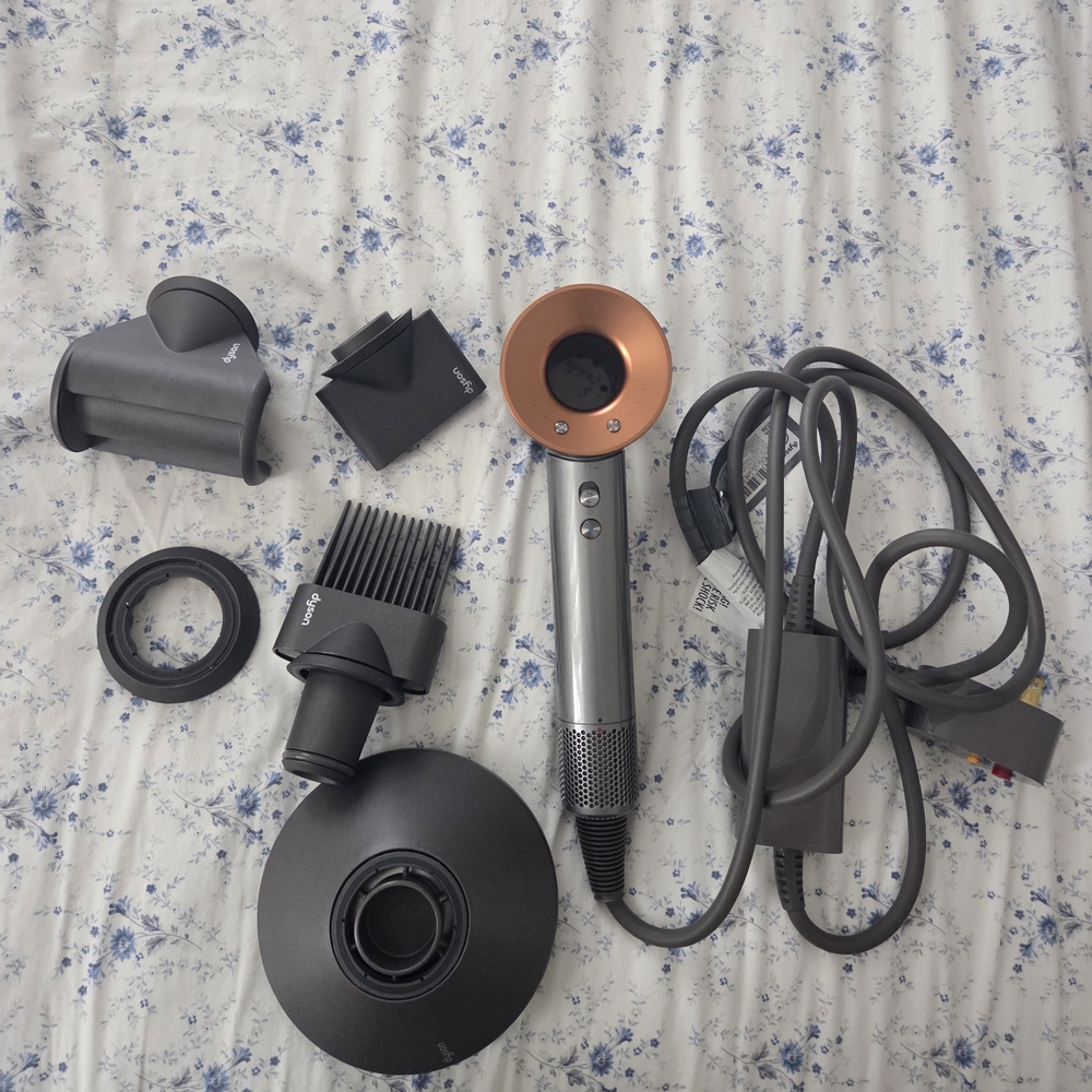 Dyson Hair Dryer with Copper and Gray Finish